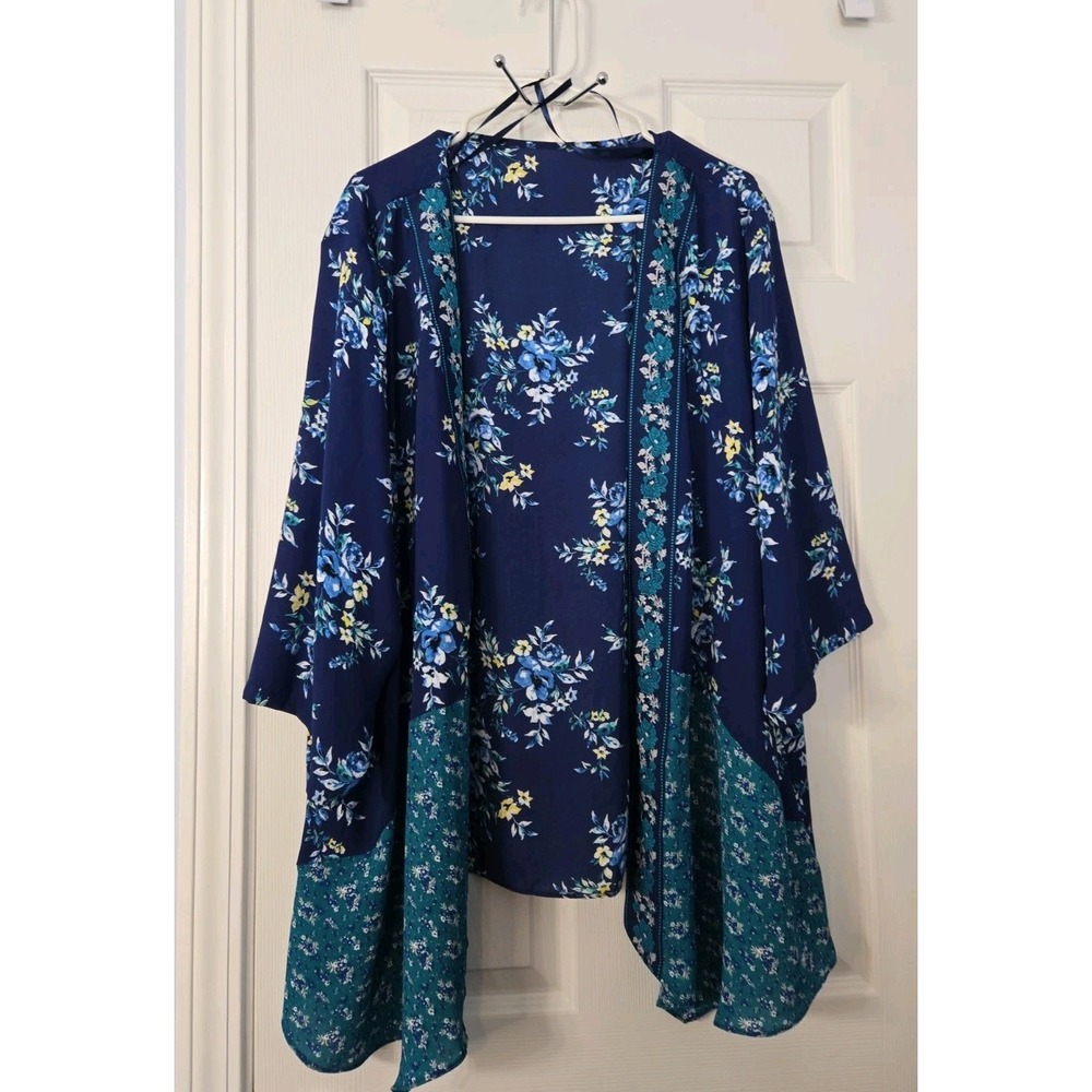 Unbranded Coverup One Size Fits Most Blue Florial Extra Long